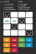 Tiny Crosswords for iPhone, iPod Screenshot 2